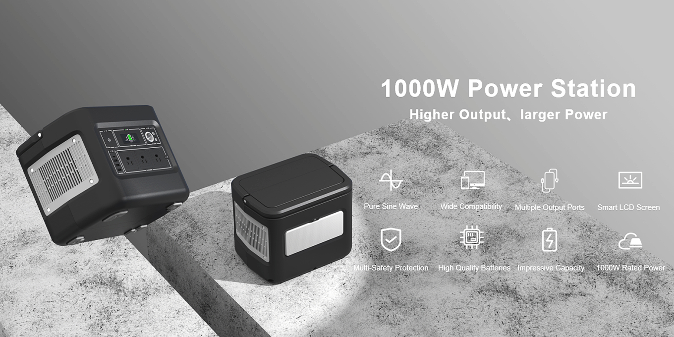モバイル充電用1000W充電式ソーラージェネレーター
